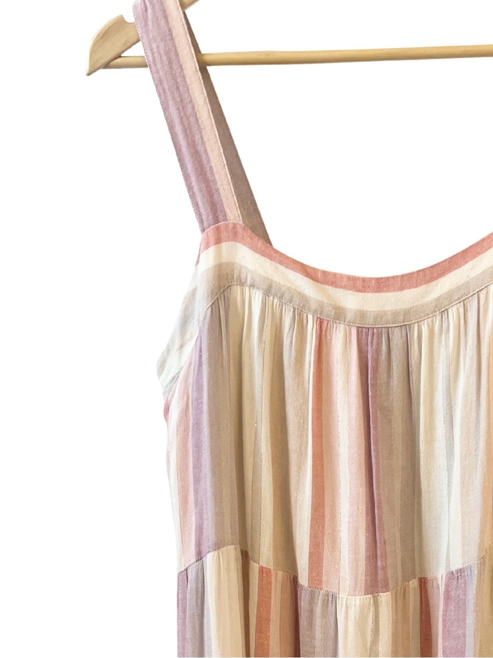 Rails Amaya Tiered Midi Dress in Juliette Stripe | Size L - Picture 7 of 10